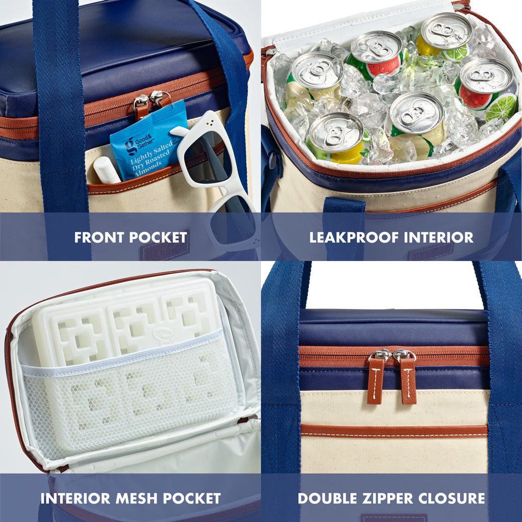 Benson 12-Can Soft Cooler Bag, Deluxe Canvas