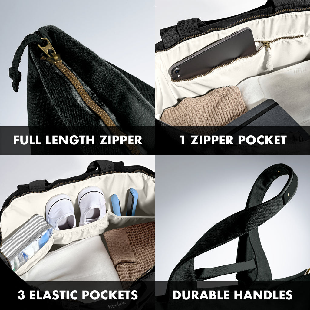 All The Things XL Travel Tote Bag, Black