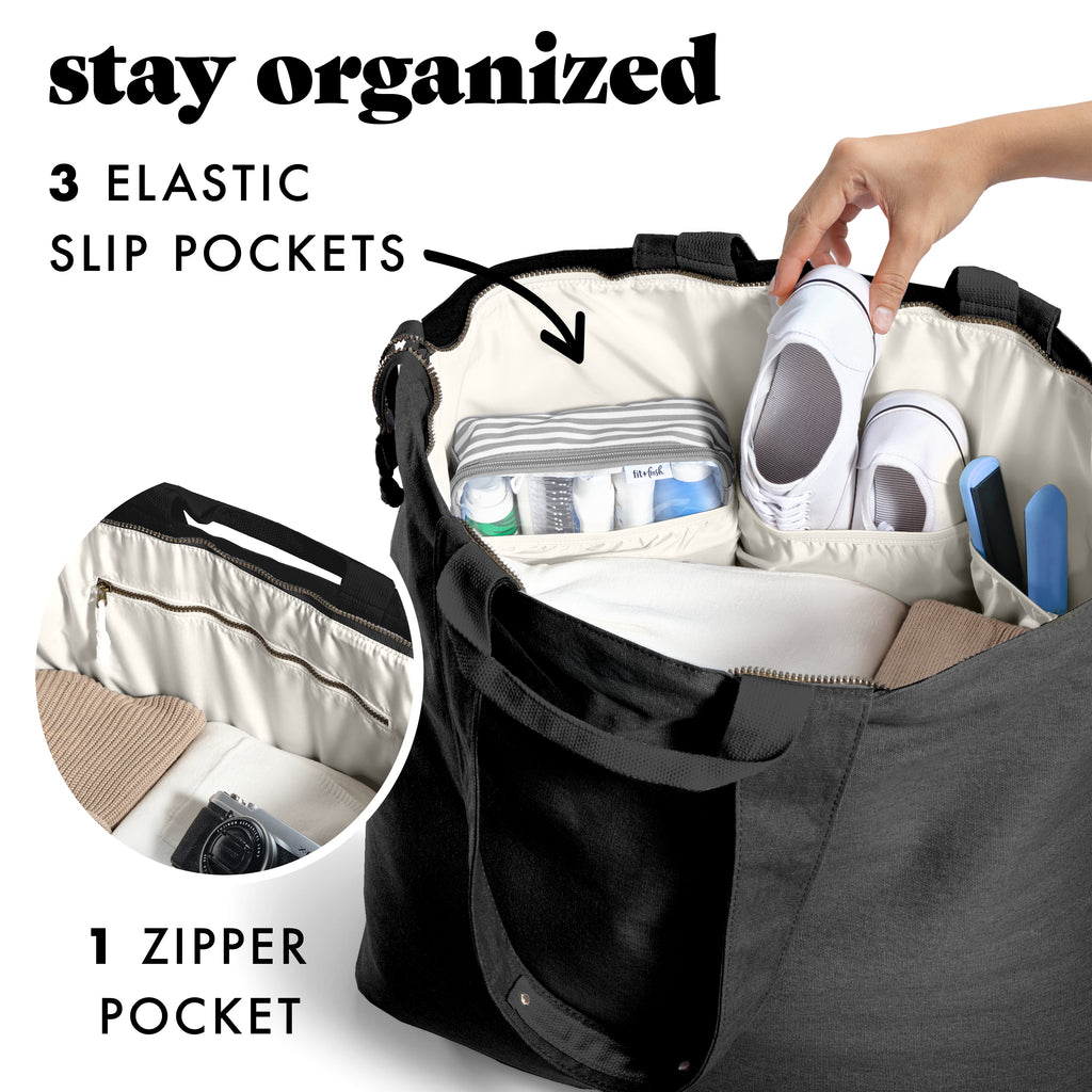All The Things XL Travel Tote Bag, Black