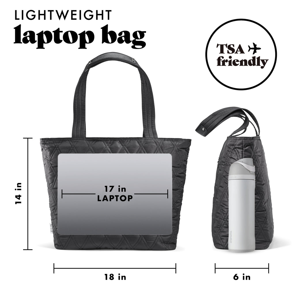 Metro Tote 2-in-1 Work Lunch Bag, Black