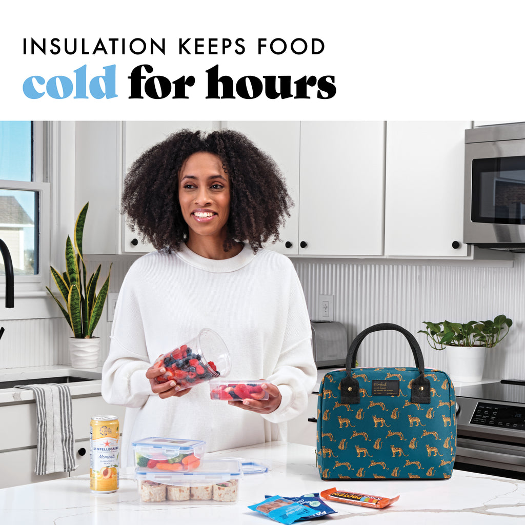 Bloomington Lunch Bag with Lunch Kit, Cheetah Pack