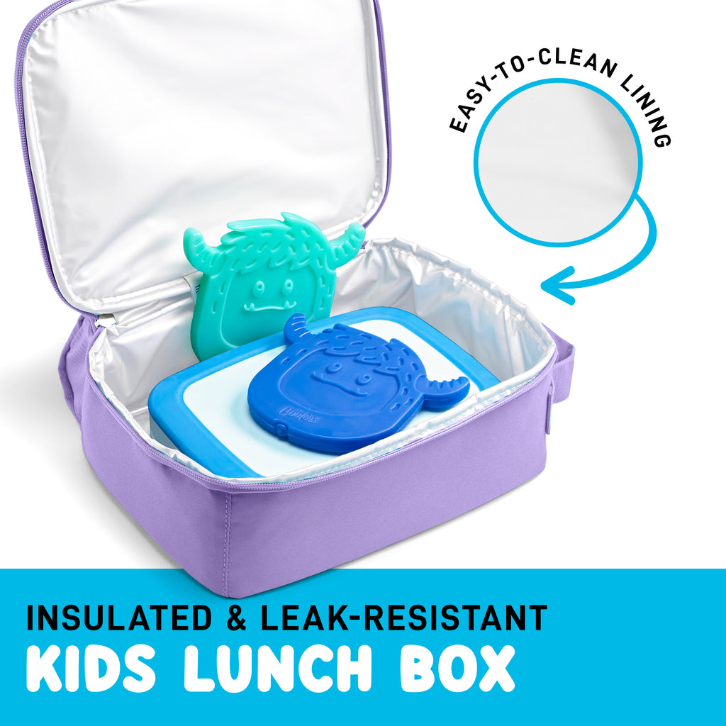 Charm Kids Lunch Bag with 6 Charms, Holographic Purple