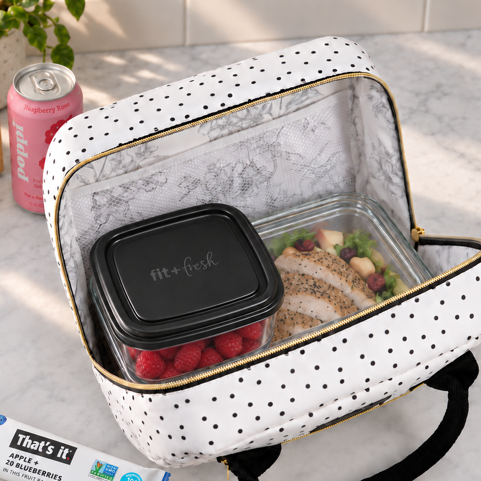 The Bloomington Lunch Bag with Polka Dots
