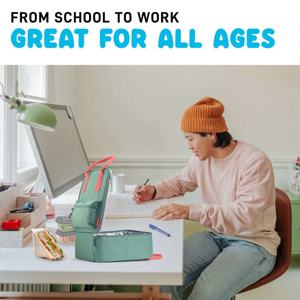 Connor Kids Lunch Bag, Seafoam