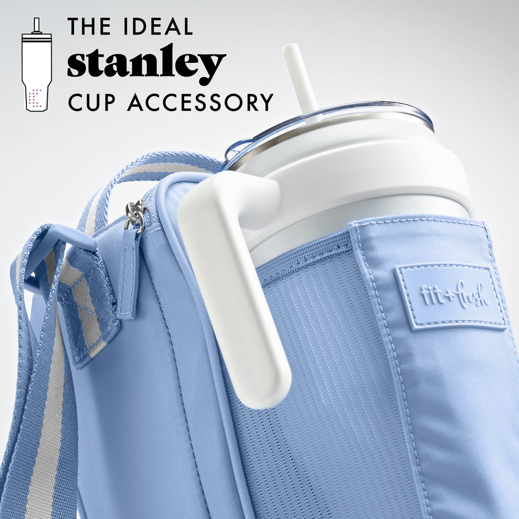 Nina Water Bottle Cooler Crossbody Bag, Cornflower