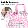 Cromwell Cinch Lunch Tote with Lunch Kit, Pink Smiles