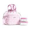 Cromwell Cinch Lunch Tote with Lunch Kit, Pink Smiles