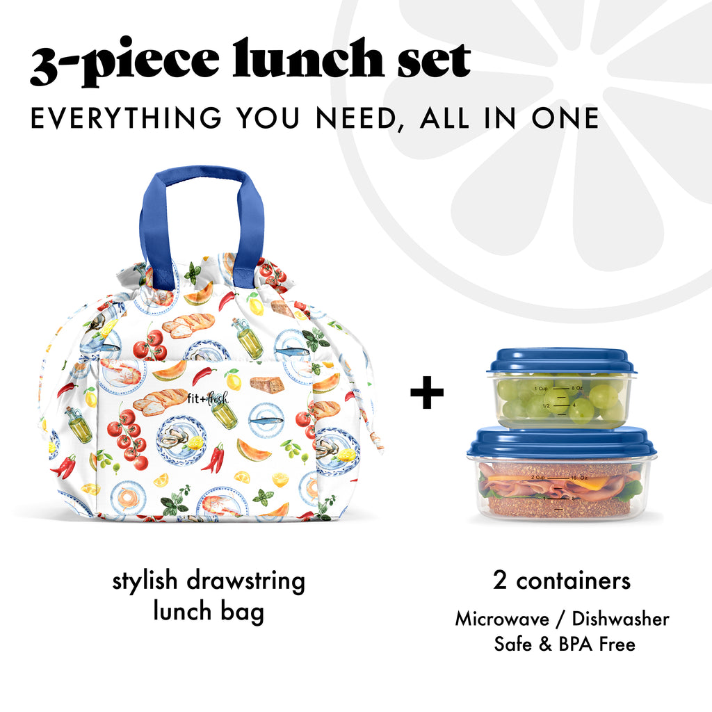 Cromwell Cinch Lunch Tote with Lunch Kit, Al Fresco