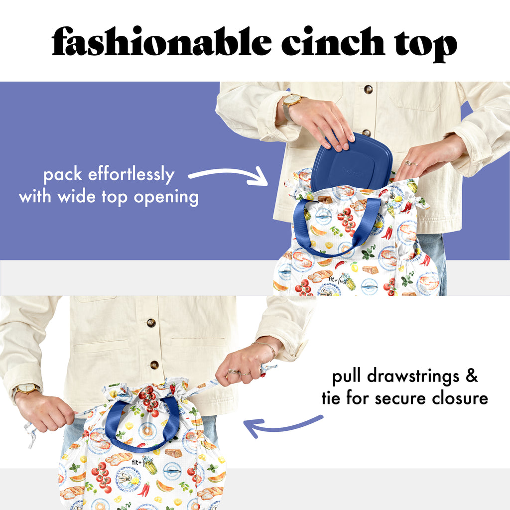 Cromwell Cinch Lunch Tote with Lunch Kit, Al Fresco