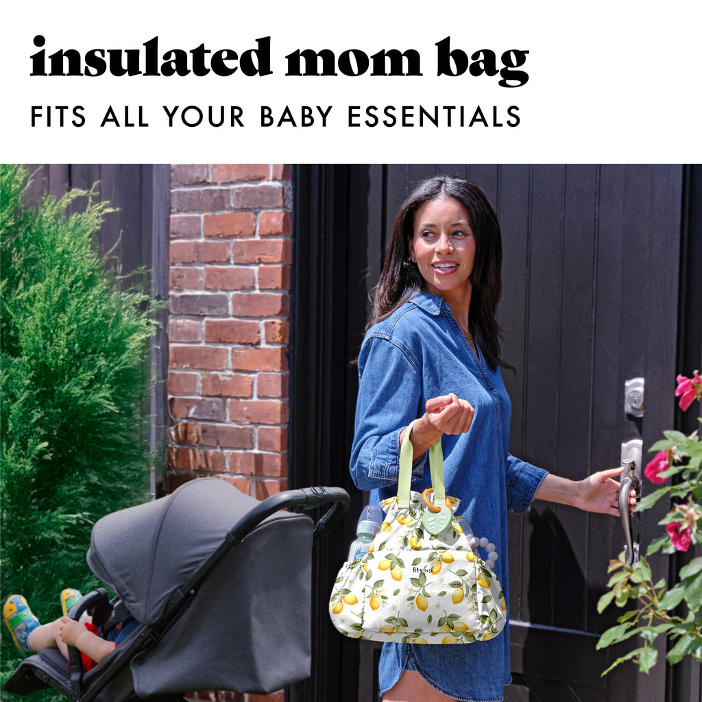 Cromwell Cinch Lunch Tote with Lunch Kit, Lemons