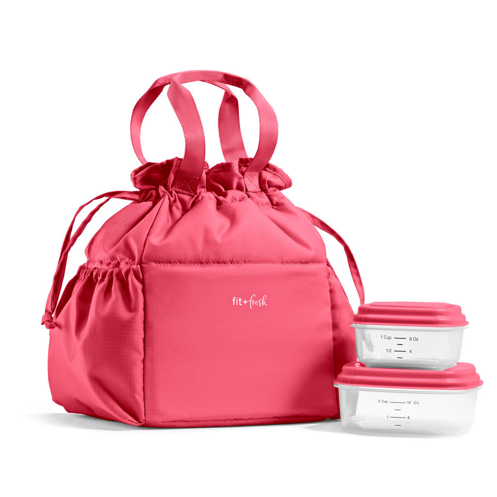 Cromwell Cinch Lunch Tote with Lunch Kit, Watermelon