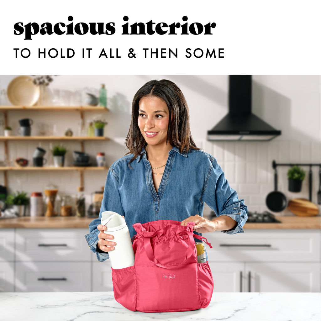 Cromwell Cinch Lunch Tote with Lunch Kit, Watermelon