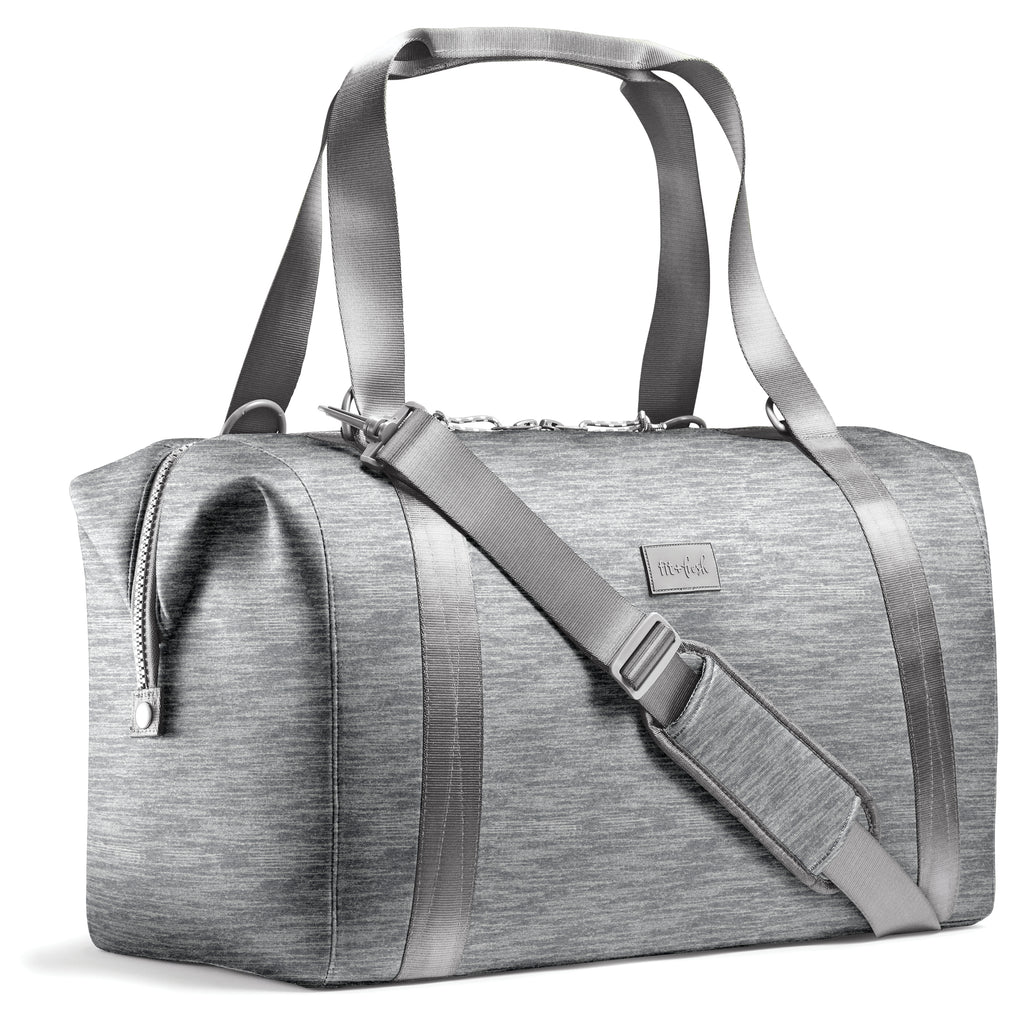 Neoprene Adult Travel Duffel, Heather Gray
