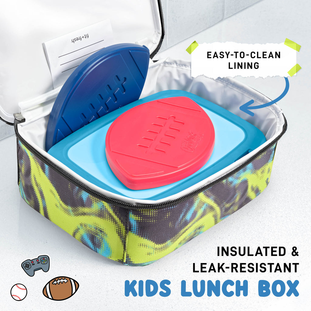 Pipsticks® Sticker Kids Lunch Bag with Pipstickers® Sticker Sheet, Black