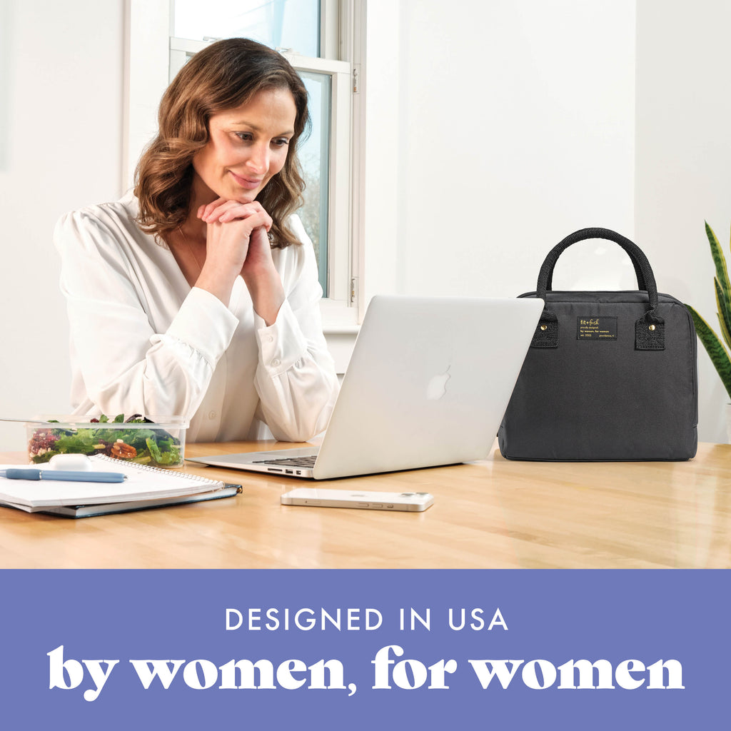 Bloomington Lunch Bag with Lunch Kit, Black