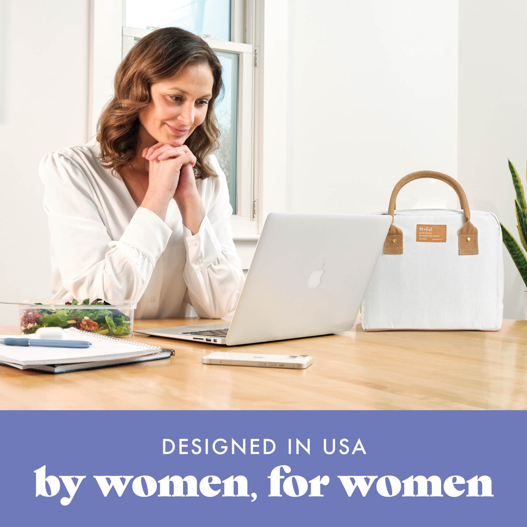 Bloomington Lunch Bag with Lunch Kit, Ivory Woven