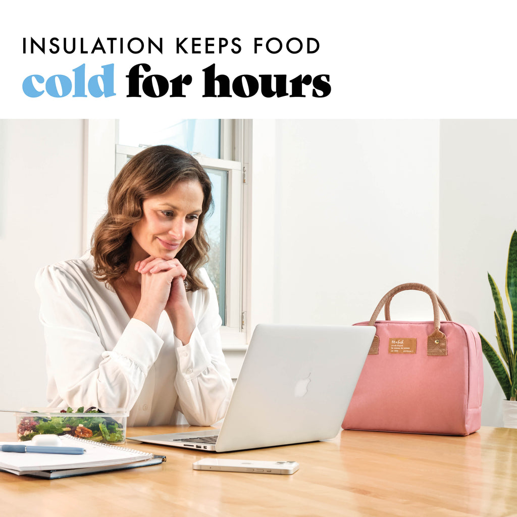 Bloomington Lunch Bag with Lunch Kit, Dusty Rose