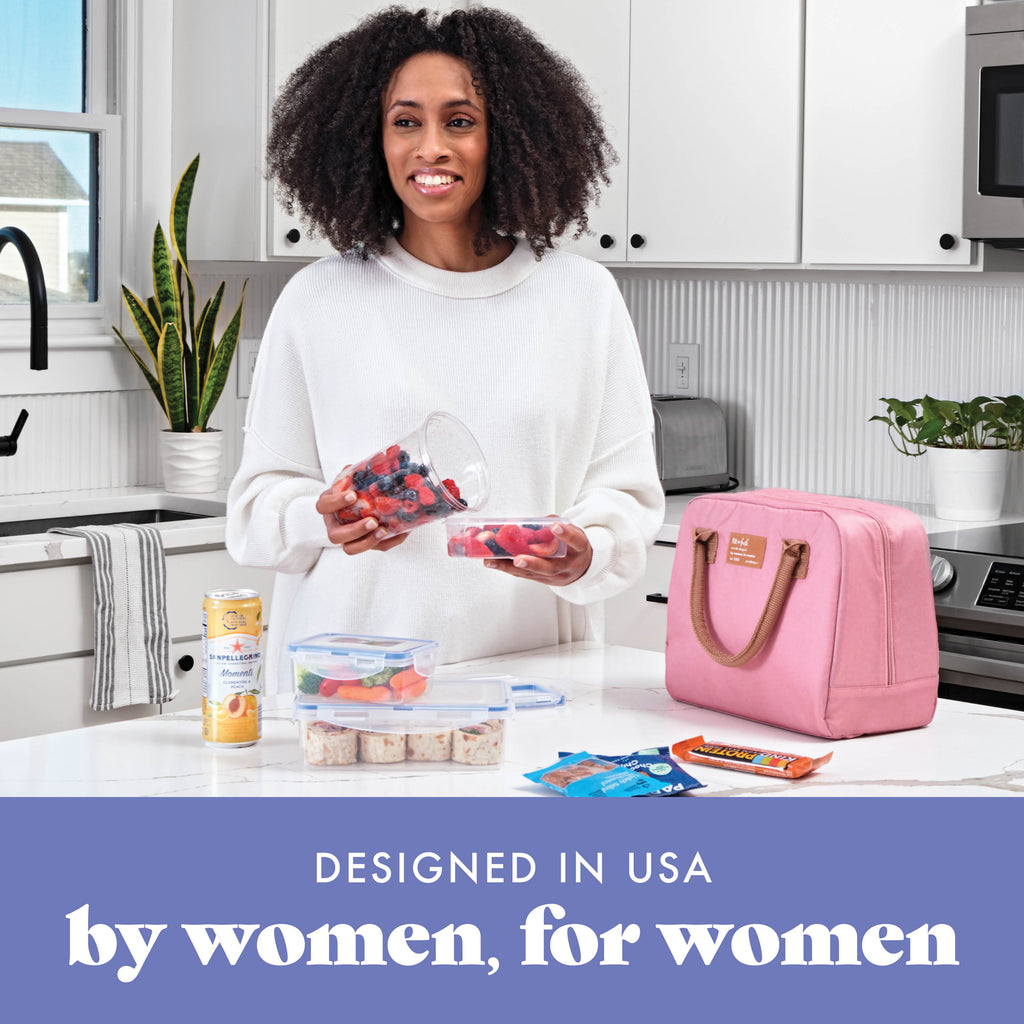 Bloomington Lunch Bag with Lunch Kit, Dusty Rose