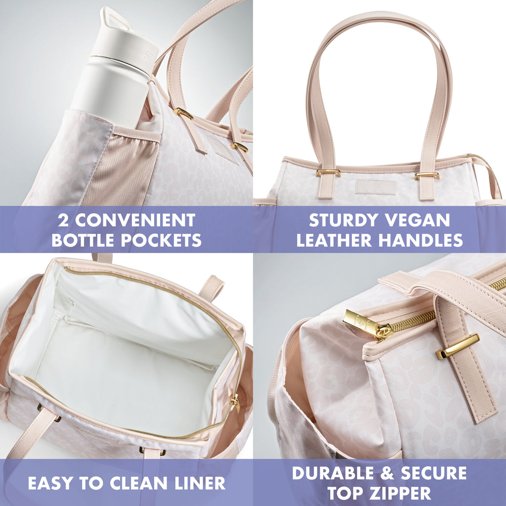 Copley Lunch Bag with Lunch Kit, Ivory Feline Fine