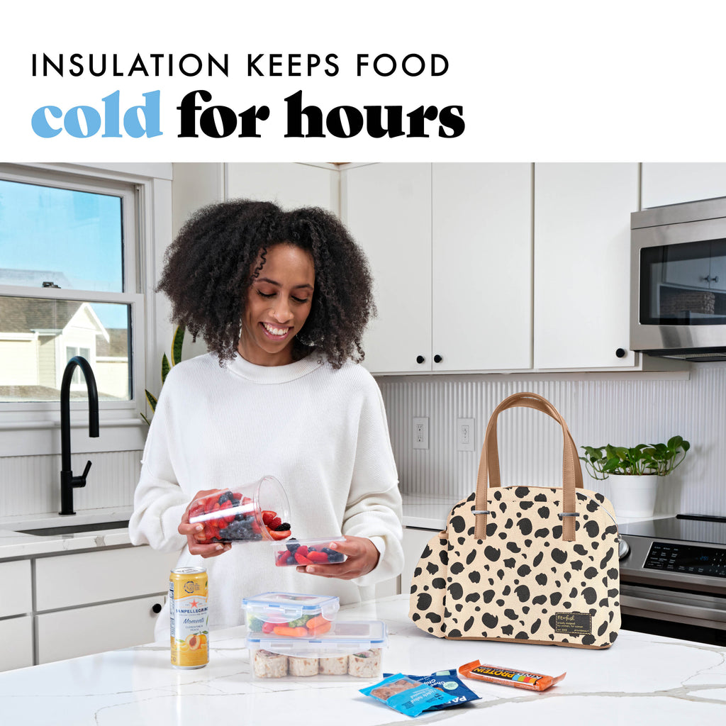 Laketown Lunch Bag with Tumbler Cup, Graphic Cheetah