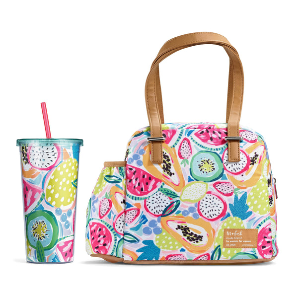 Laketown Lunch Bag with Tumbler Cup, Fresh Fruit