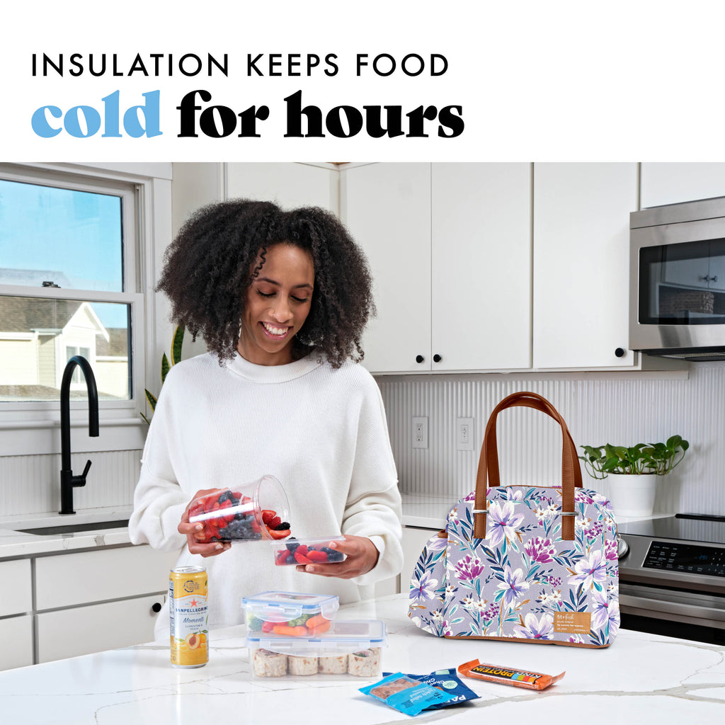 Laketown Lunch Bag, Tulane Floral Lilac