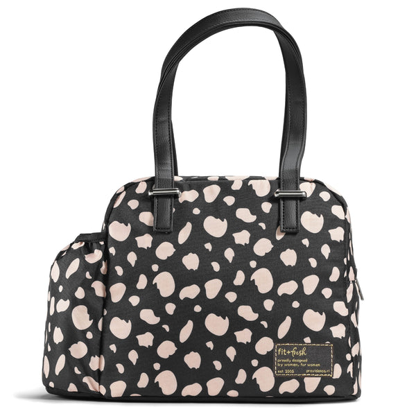 Laketown Lunch Bag, Black Cheetah