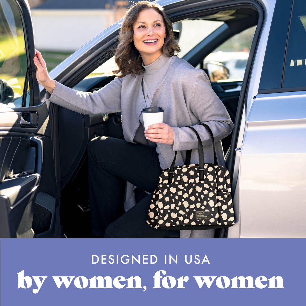 Laketown Lunch Bag, Black Cheetah