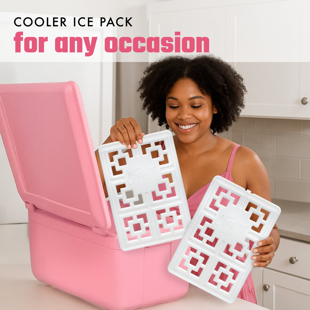 Cool Coolers Fashion Cooler Ice, White