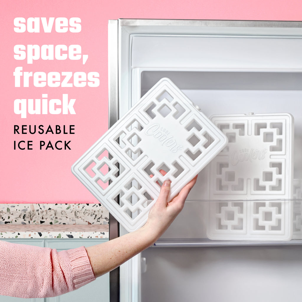 Cool Coolers Fashion Cooler Ice, White