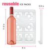 Cool Coolers Fashion Cooler Ice, White
