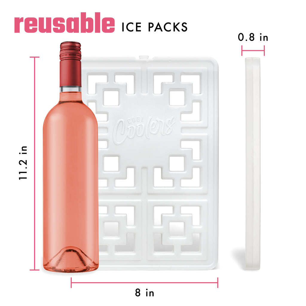 Cool Coolers Fashion Cooler Ice, White