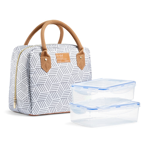 Bloomington Lunch Bag, Gray Seaport