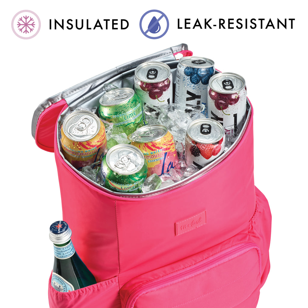 Izzy Backpack Cooler, Hot Pink