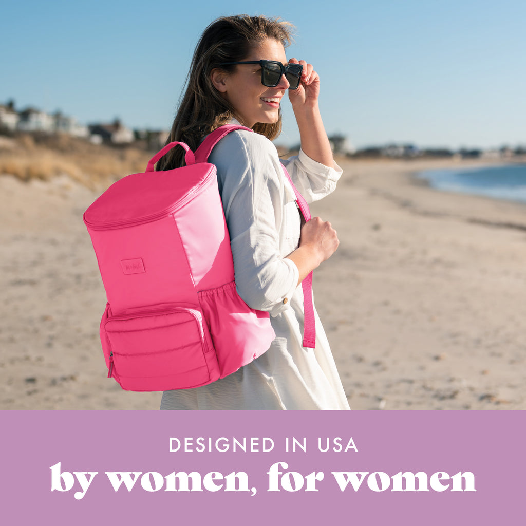 Izzy Backpack Cooler, Hot Pink