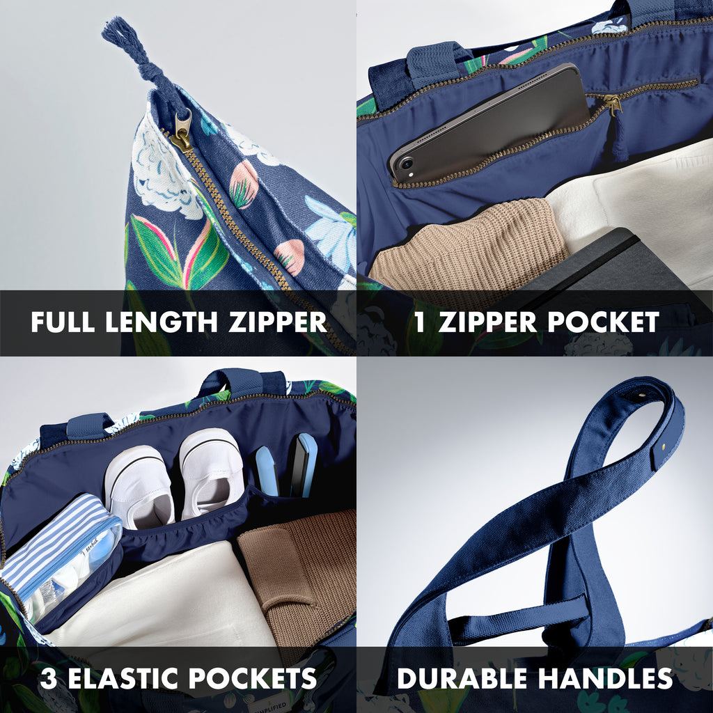 All The Things XL Travel Tote Bag, Hydrangeas