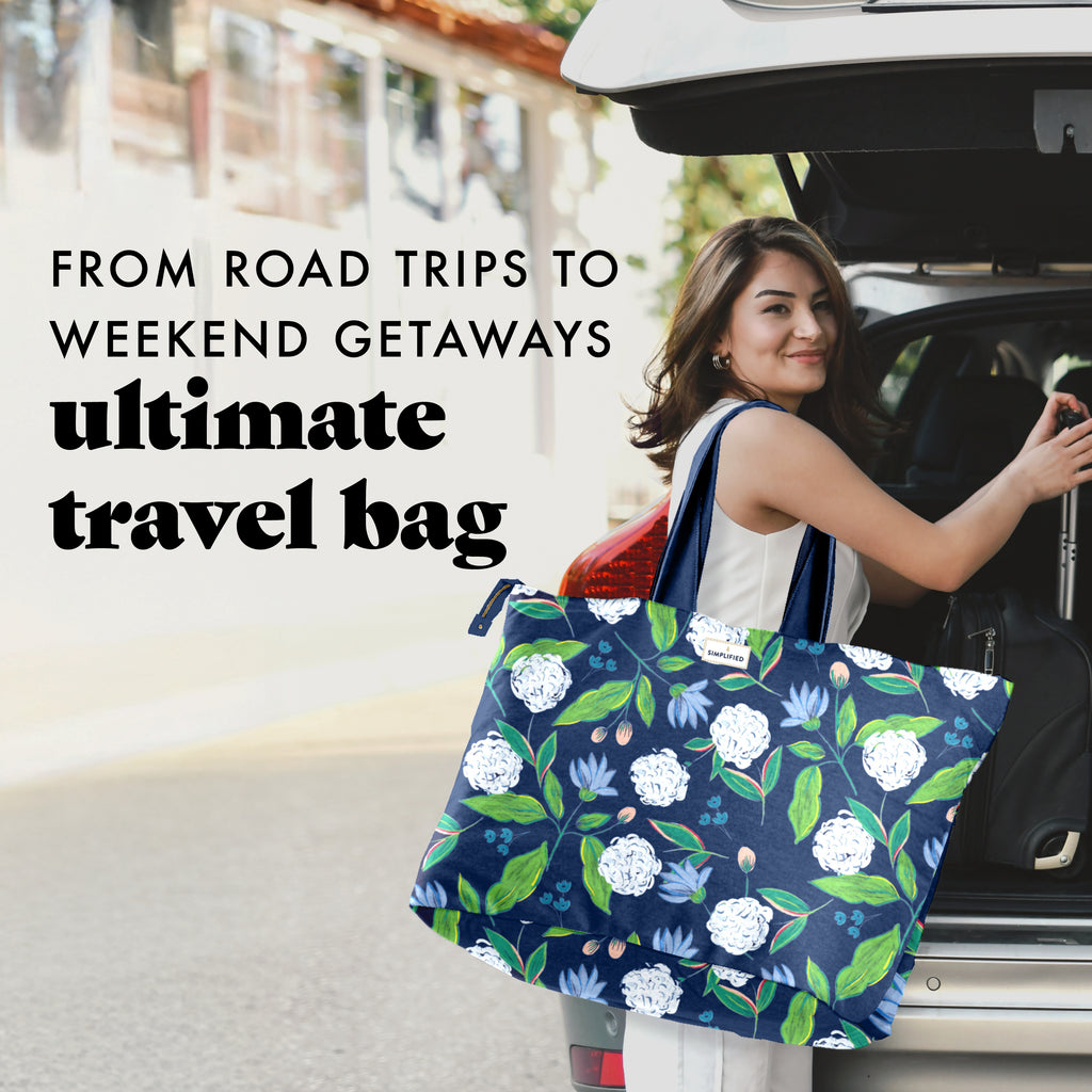 All The Things XL Travel Tote Bag, Hydrangeas