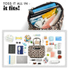 Metro Tote 2-in-1 Work Lunch Bag, Leopard