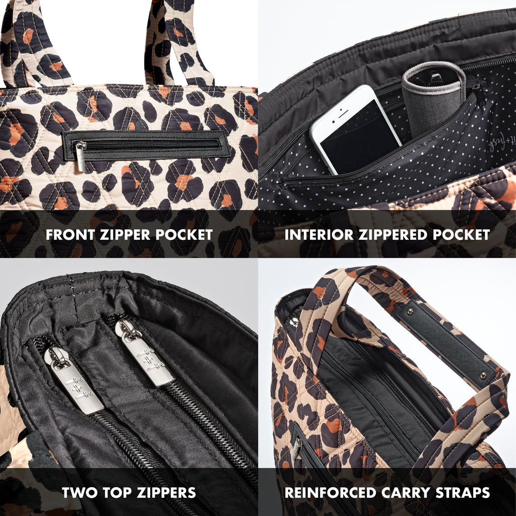 Metro Tote 2-in-1 Work Lunch Bag, Leopard