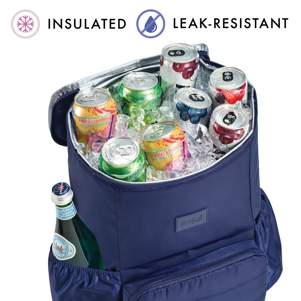 fit and fresh mini backpack Izzy 24-Can Backpack Cooler, Midnight Blue – Fit + Fresh Online Store