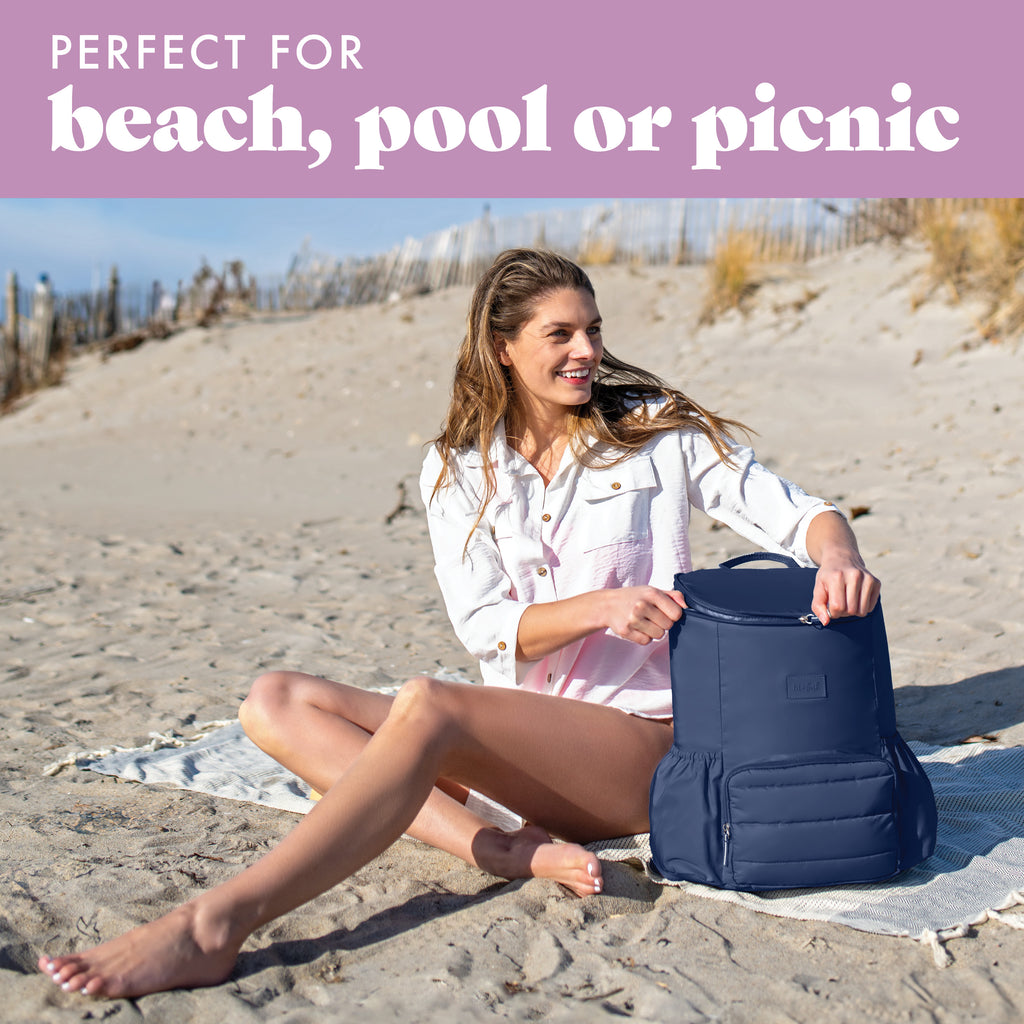 Izzy 24-Can Backpack Cooler, Midnight Blue