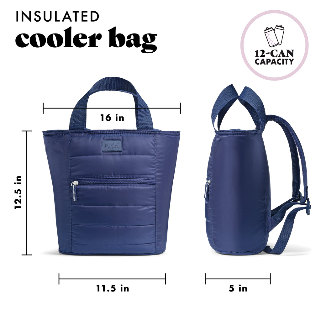 fit and fresh mini backpack Mari 12-Can Backpack Cooler Tote, Midnight Blue – Fit + Fresh Online Store