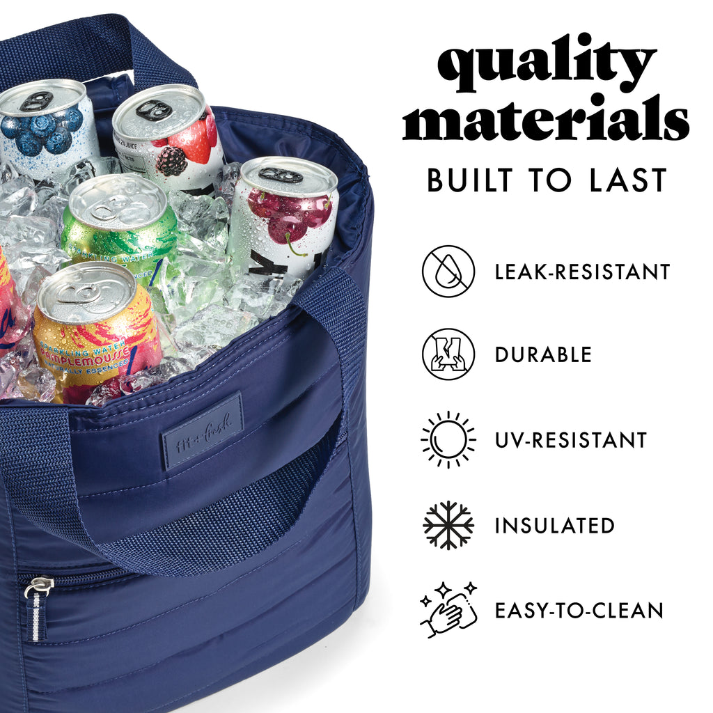 Mari 12-Can Backpack Cooler Tote, Midnight Blue