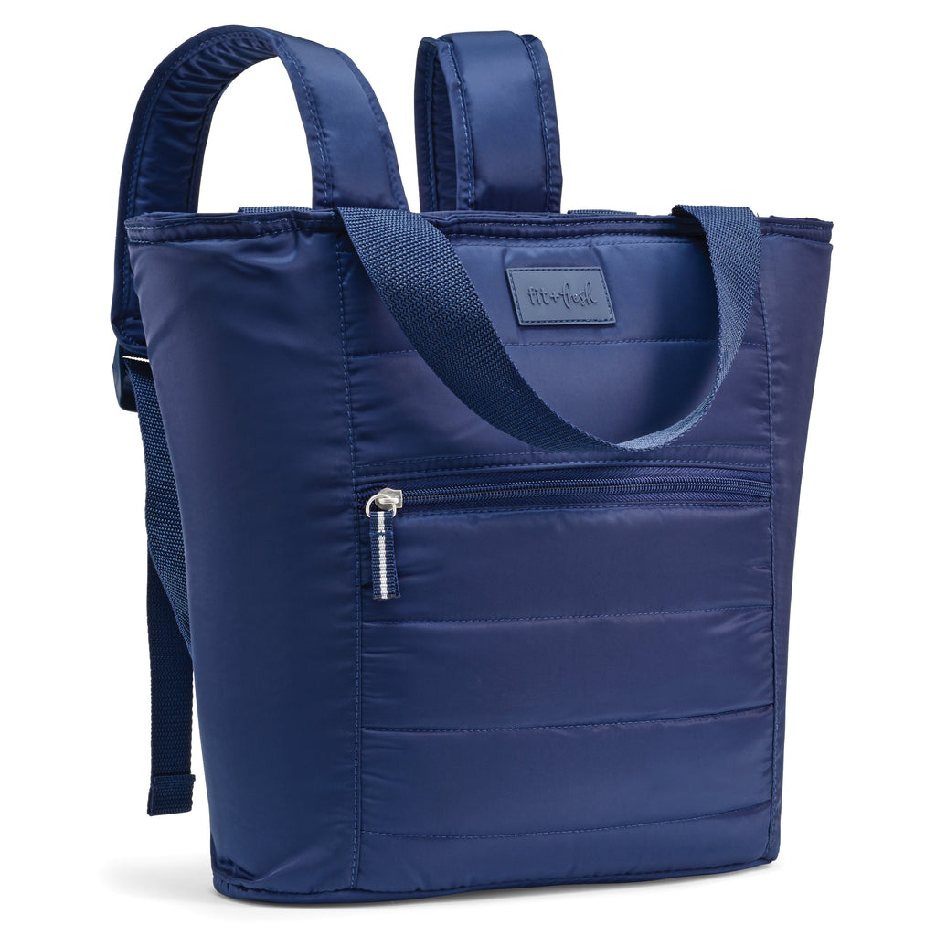 fit and fresh mini backpack Mari 12-Can Backpack Cooler Tote, Midnight Blue – Fit + Fresh Online Store