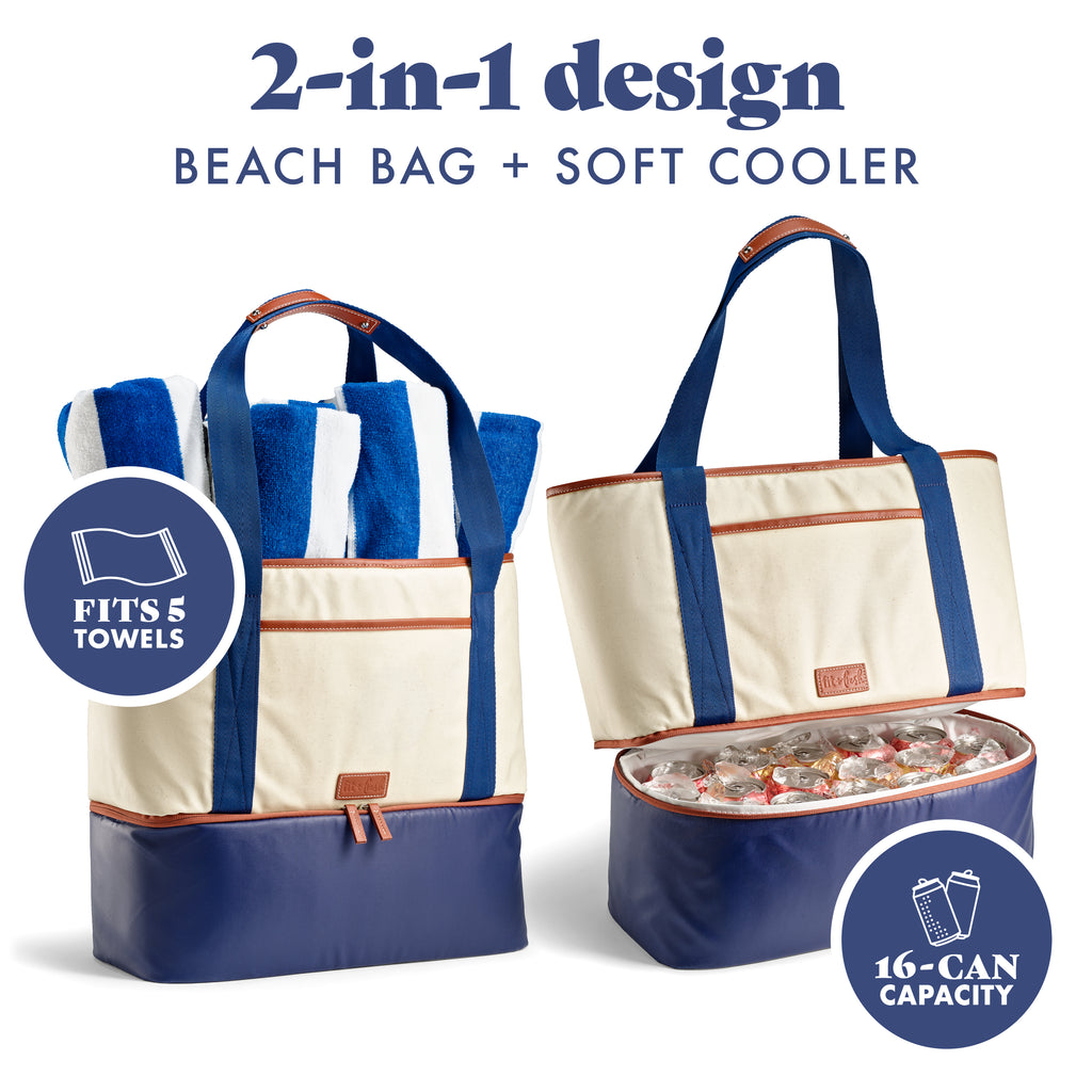 Narragansett 2-in-1 Cooler Tote Bag, Deluxe Canvas