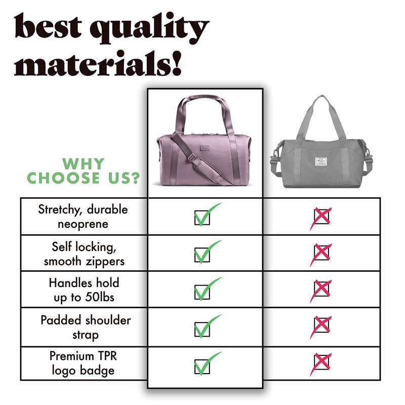 Neoprene Adult Travel Duffel, Elderberry