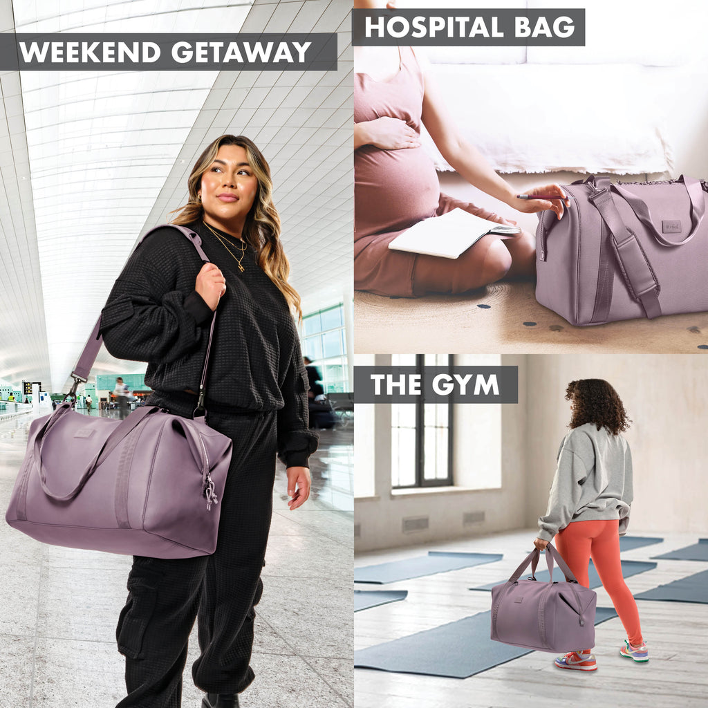 Neoprene Adult Travel Duffel, Elderberry