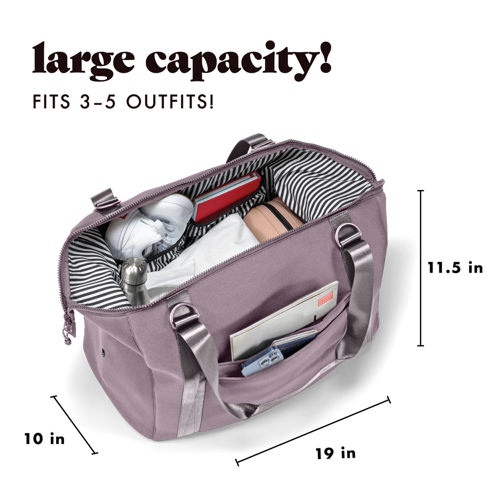 Neoprene Adult Travel Duffel, Elderberry