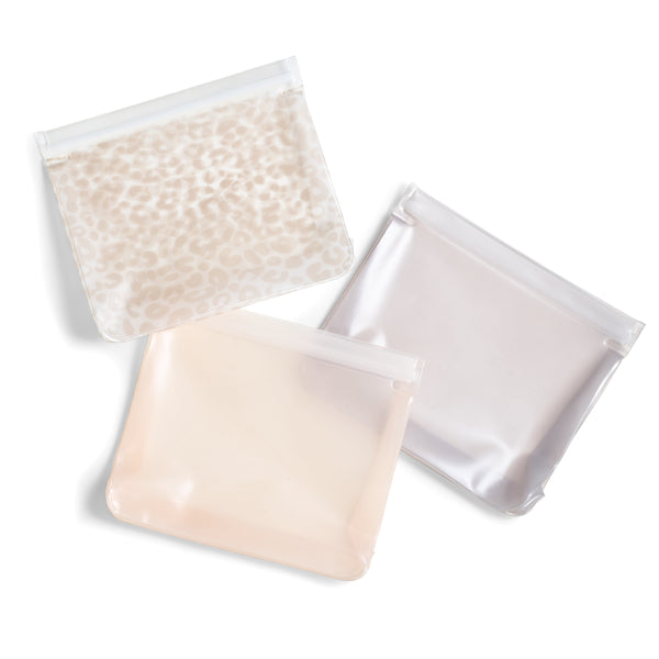 PEVA Reusable Storage Bags, Ivory Feline Fine