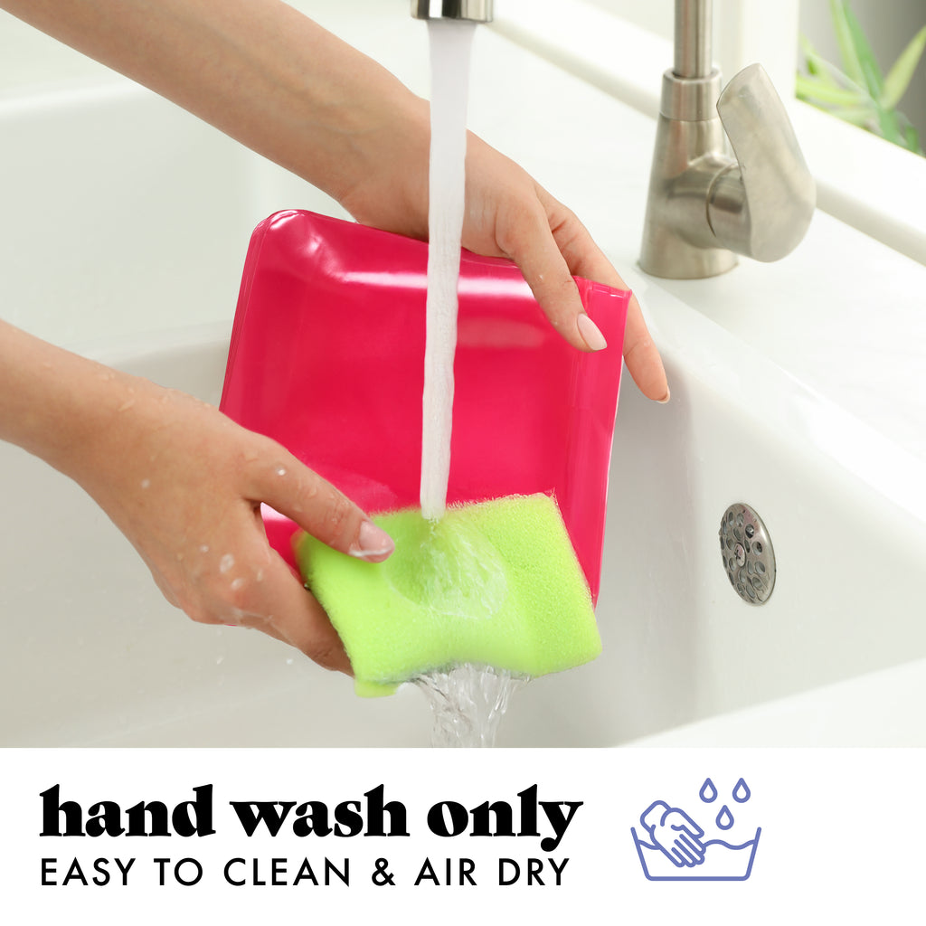 PEVA Reusable Storage Bags, Pink Bows